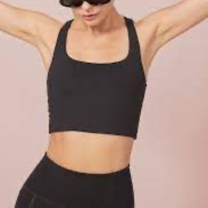 GIRLFRIEND COLLECTIVE Black Paloma Racerback Bra- L